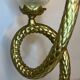 Cobra snake lamp in bronze