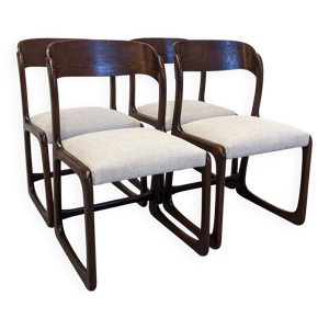 Série de 4 chaises traineau - vers