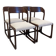 Set of 4 Baumann sled chairs, France circa 1970.