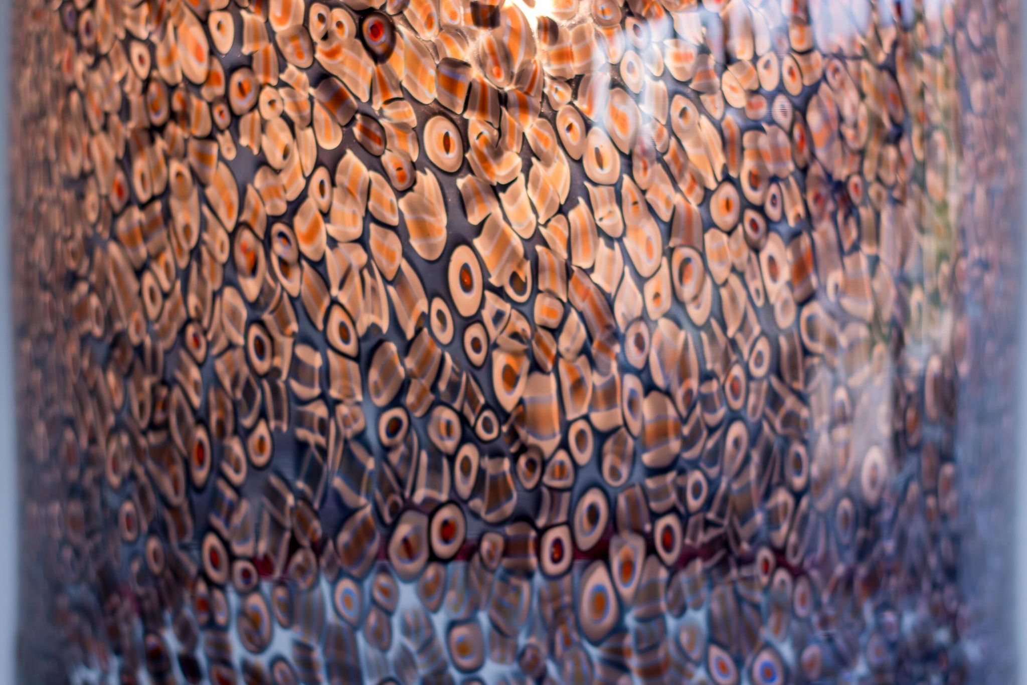 Murano glass pendant "Neverino" by Vistosi - Gae Aulenti, Italy, 1970