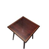 English Mahogany Square Side Table, Circa 1900