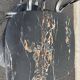 Black marbled formica chairs