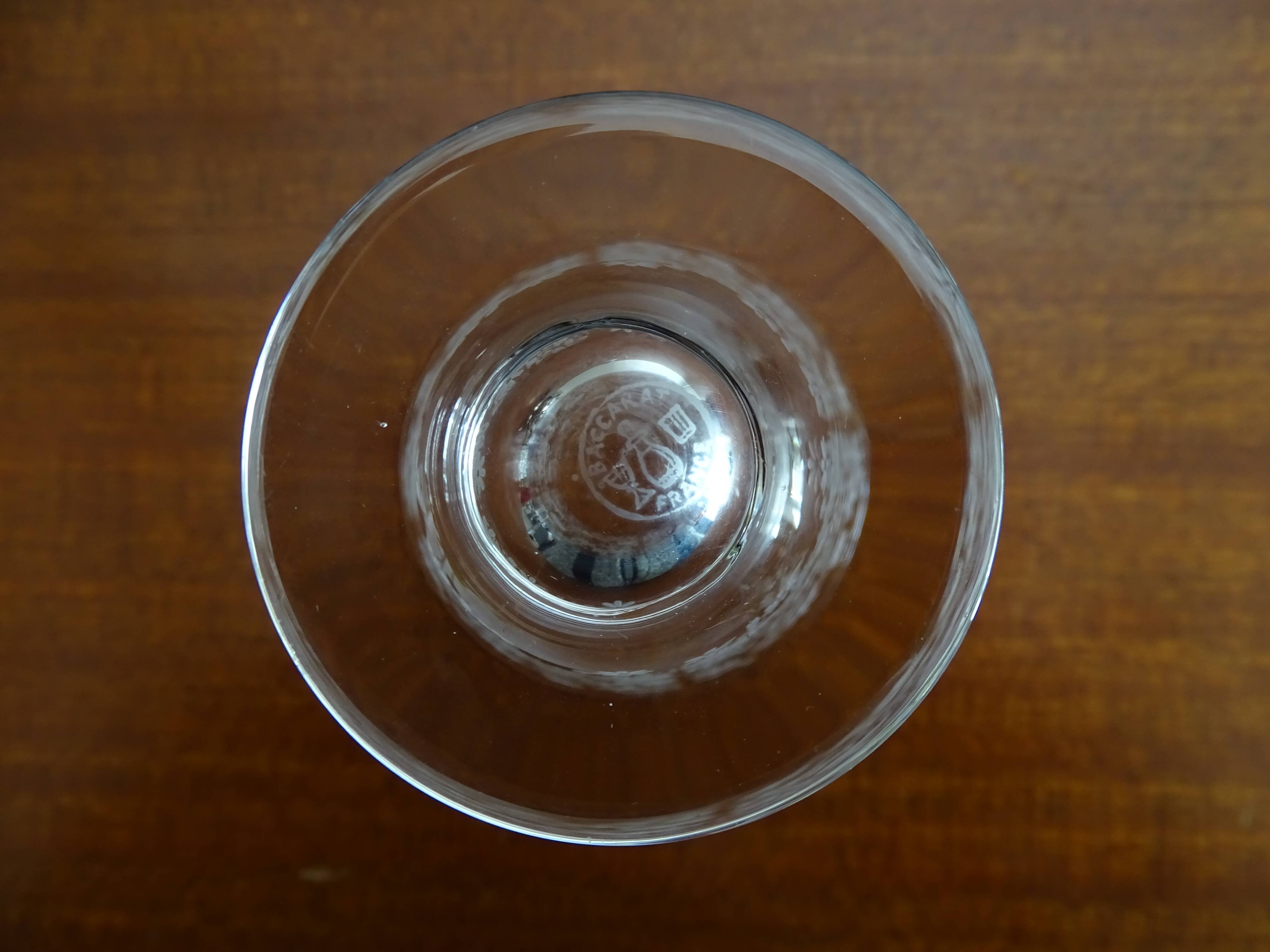 Wine glass crystal Baccarat Elisabeth Millefiori signed