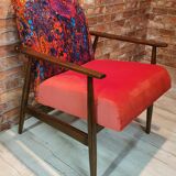 Renowated fox armchair, type 300-190 Lava upholstery, 1960s Poland