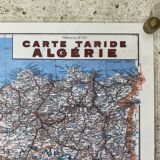 Vintage map of Algeria 1947