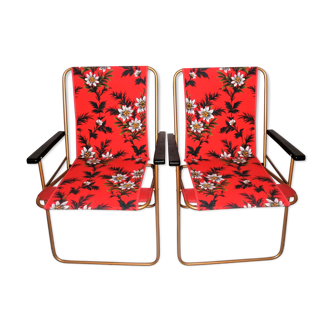 Vintage camping armchairs