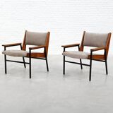 Modernist Armchairs, 1950s, Set of 2