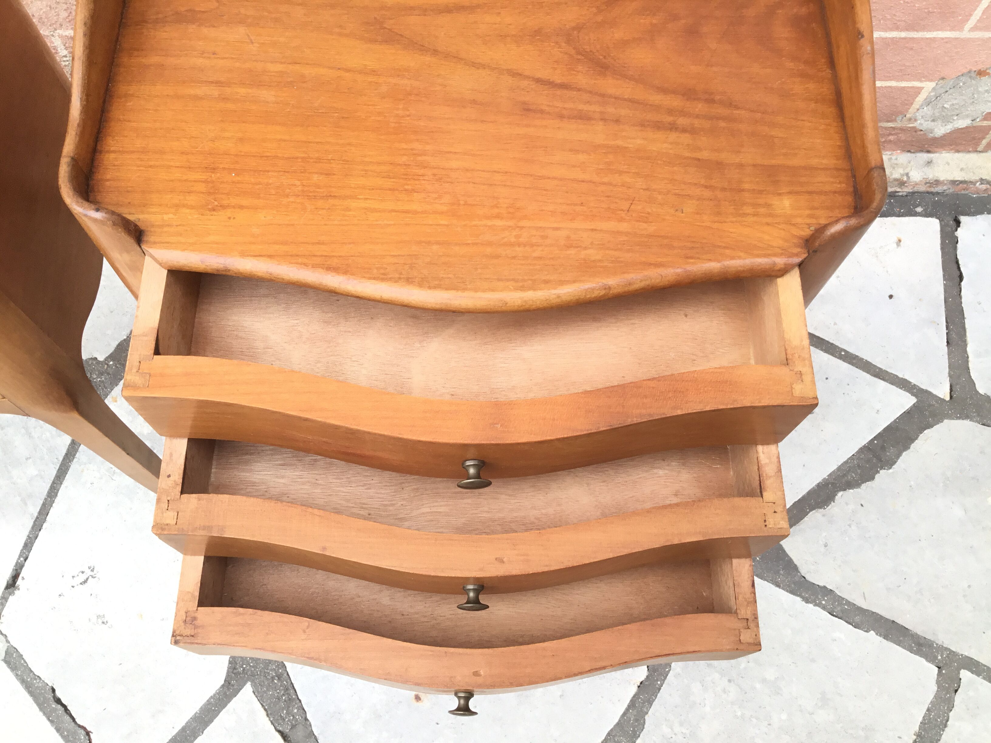 Louis XV style bedside pair