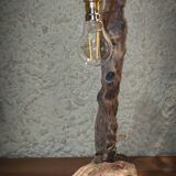 Vintage style driftwood lamp