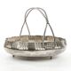 Art Nouveau fruit basket, silver metal, Kaiser, Germany, early 20th century