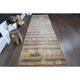Striped Turkish Vintage Oushak Runner Handmade Wool Runner Rug 131x444