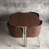 Fusion table and four chair set, vintage Ikea, 1990