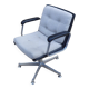 Office chair in wool and leather