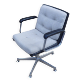 Office chair in wool and leather