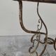Wrought iron garden table pedestal 1900s