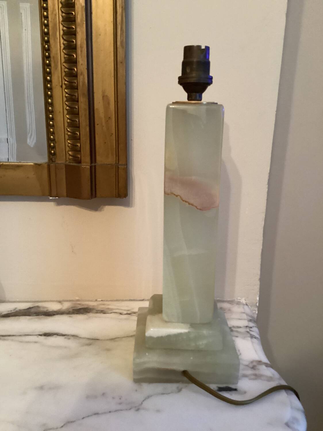 Alabaster table lamp