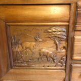 Art deco line-up in 1940s solid oak