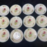 Service Terre de Fer à fleurs St Amand