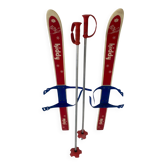 Vintage 80s junior/child ski pair