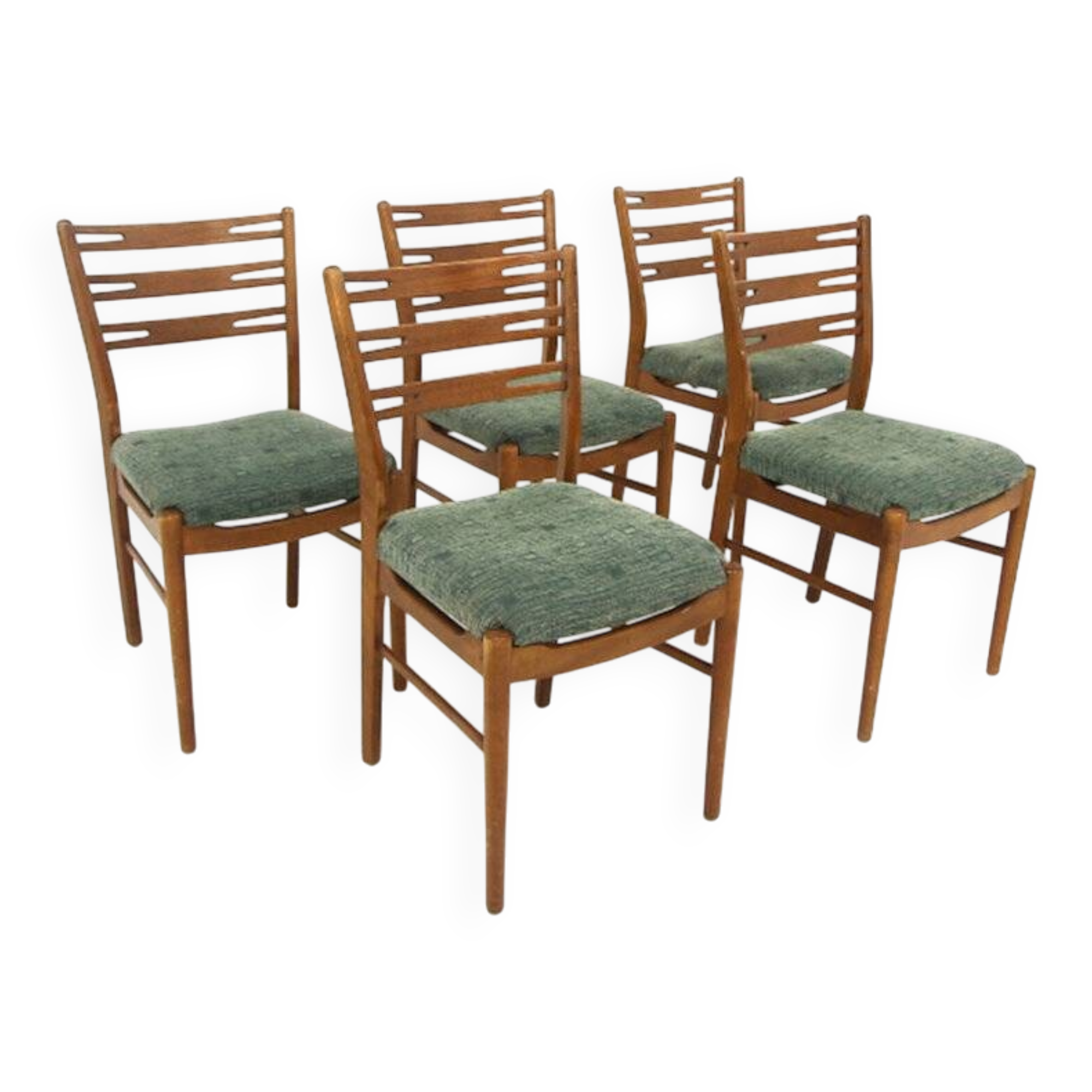 Set of 5 Scandinavian teak chairs "Della", Möbel-IKEA, Ämhult, Sweden, 1960
