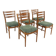 Set de 5 chaises scandinave en teck "Della", Möbel-IKEA, Ämhult, Suède, 1960