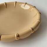 Salins Art Deco beige and gold fruit bowl
