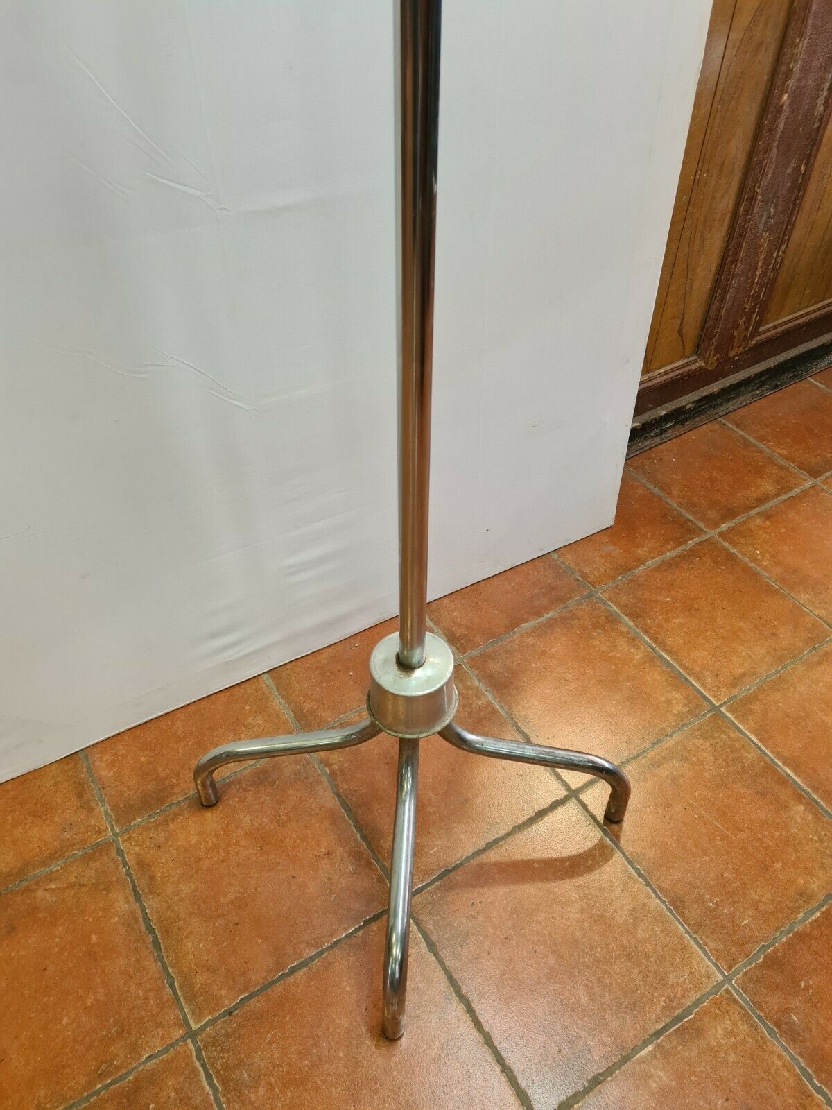 vintage parrot coat rack in chrome iron