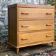 Commode vintage chêne 1960