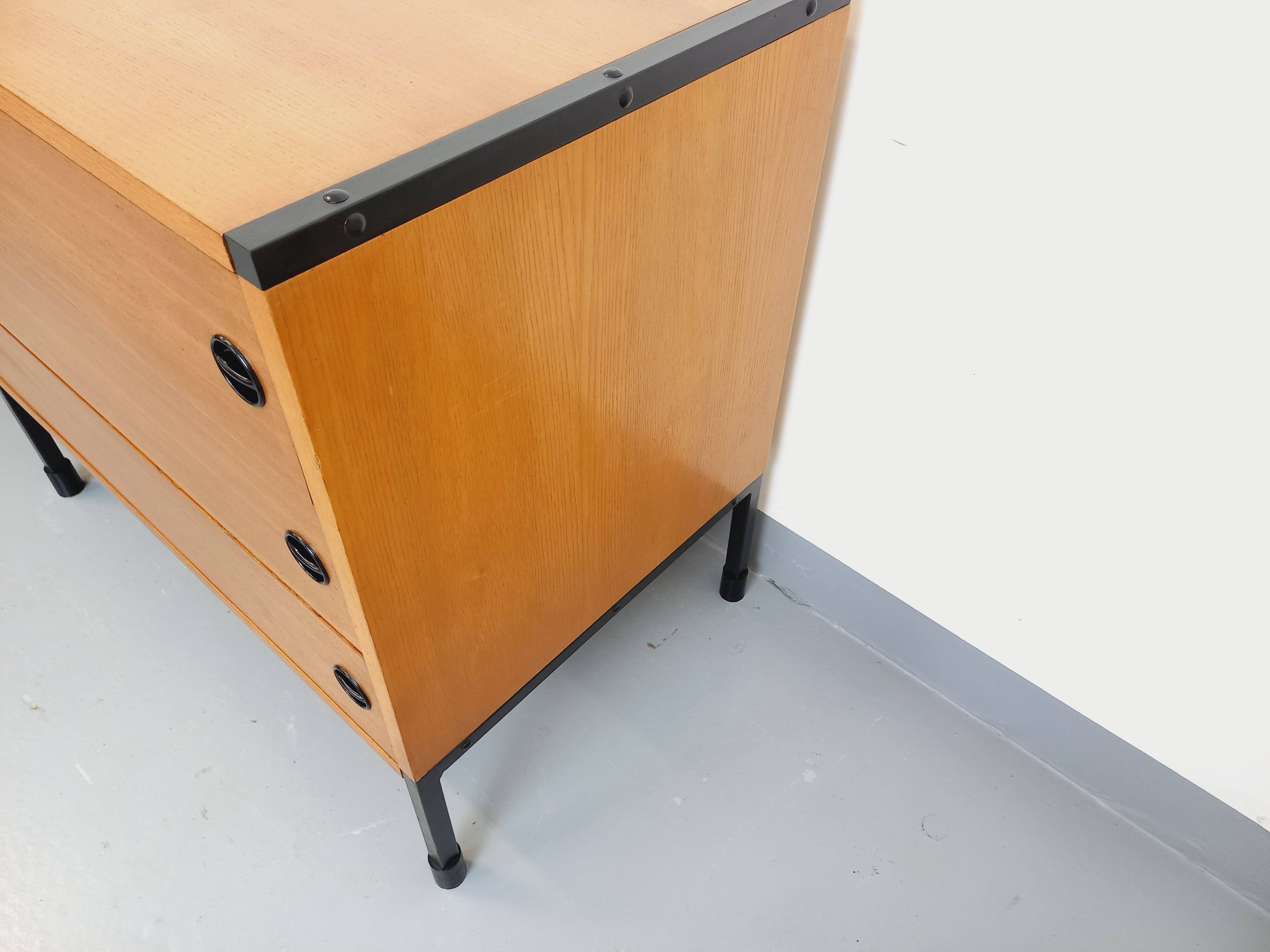 Large vintage modernist low sideboard ARP Minvielle by Guariche Mortier