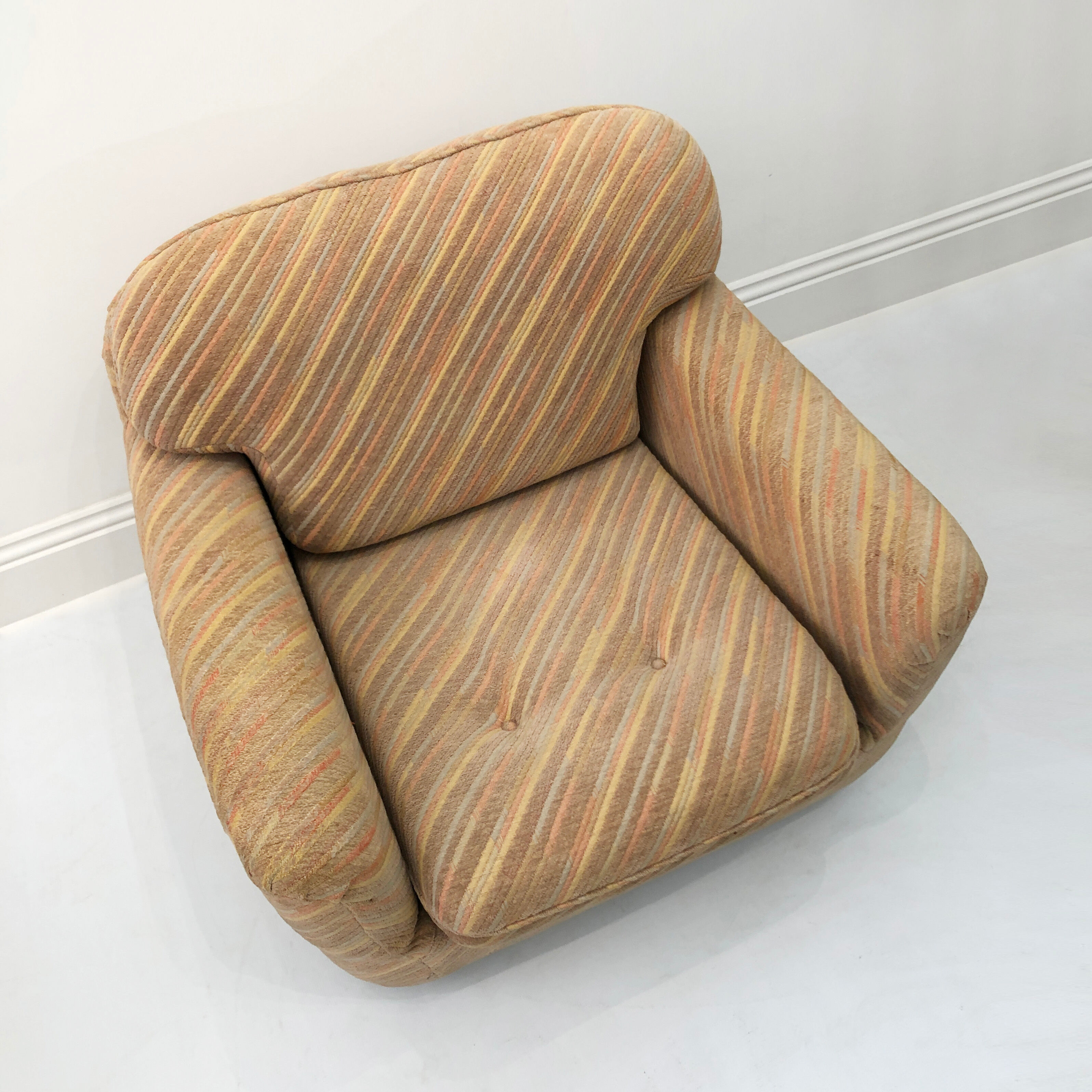 Pastel italian zorzi armchair midcentury 1970s
