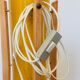 Lampadaire yellow space age rocket années 1970
