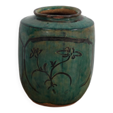 Vase asiatique ancien avec détails floraux (c.1820) #14