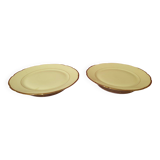 Two white and gold porcelain fruit bowls PLV France
