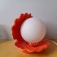 Lampe coquillage en porcelaine et opaline 1980
