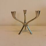 Candle holder with 3 arms, designed by Just Andersen/Denmark in the 1950s.