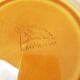 Set of 6 hollow plates Longchamp France mustard - vintage