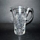 Pichet cruche en cristal richement taillé, 1950