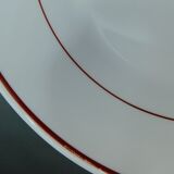 Set of 8 plates Arcopal restaurant - Blanc - Bordeaux