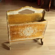 1950s - florentine wooden magazine rack - Vintage - made in Italy