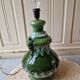 Vintage 1960s green toned ceramic lamp