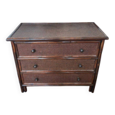 Rattan chest of drawers