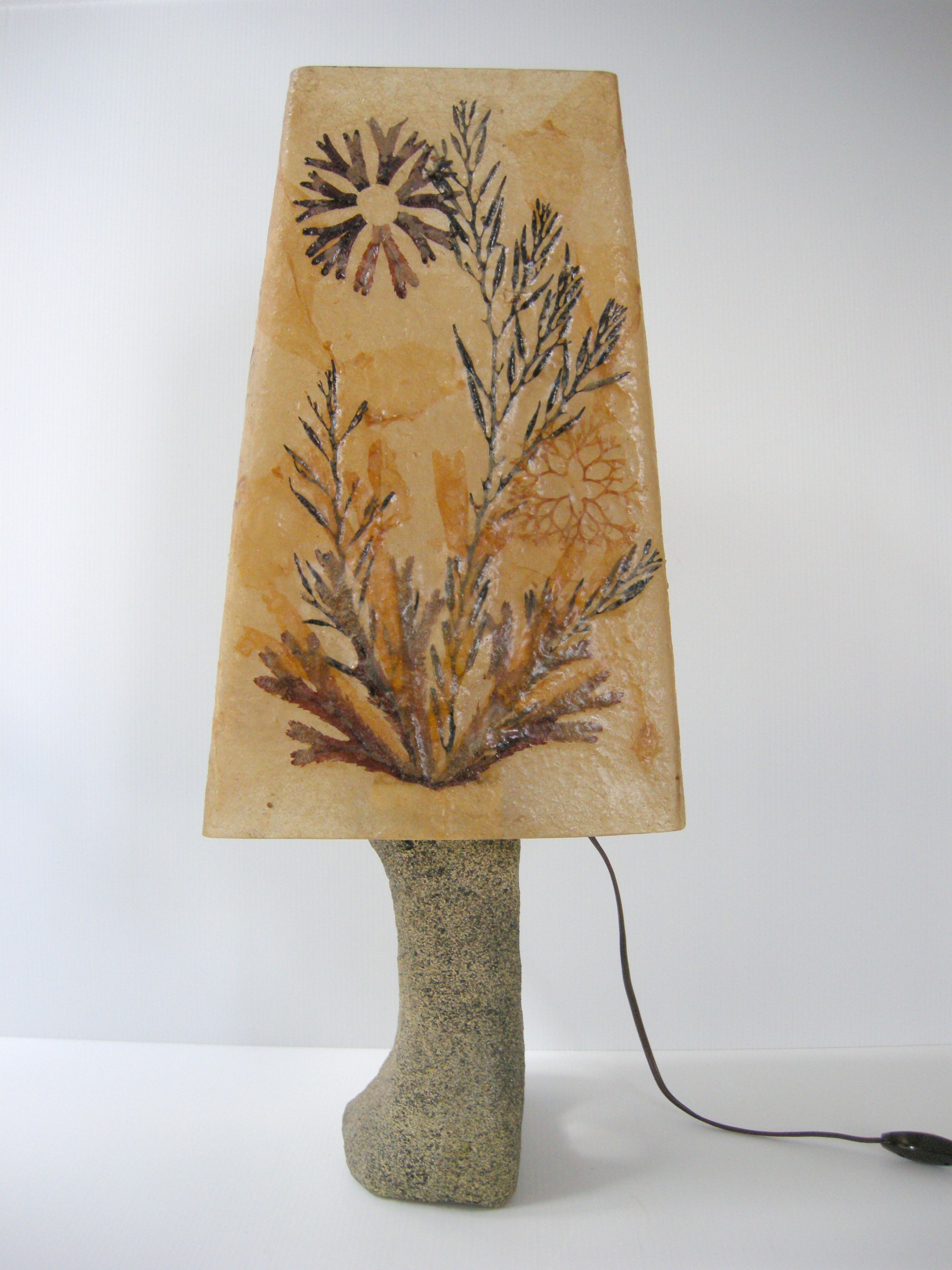 Stone & resin lamp 1970