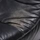 Stunning lounge chair The Rock in black leather by Gerard Van Den Berg - Montis