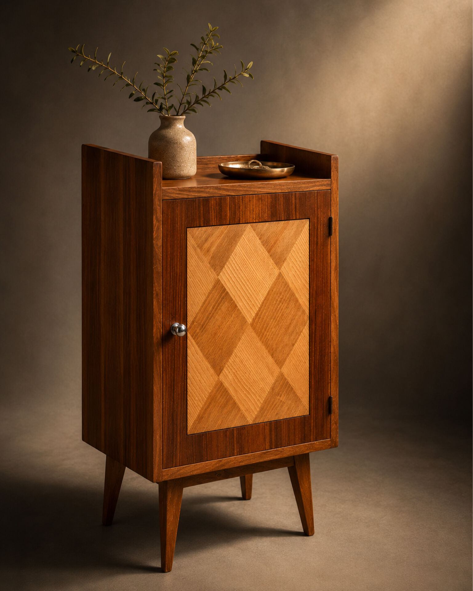Vintage rosewood and elm buffet 1950