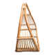 Rattan log holder: vintage