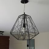 Suspension chandelier ceiling lamp matte black design