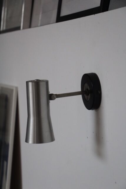 Applique design scandinave en aluminium 1960