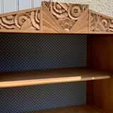 Art deco glass-glazed parisian wardrobe