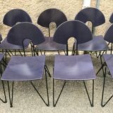 Set of 36 stackable chairs by Walter Leeman for Kusch & Co