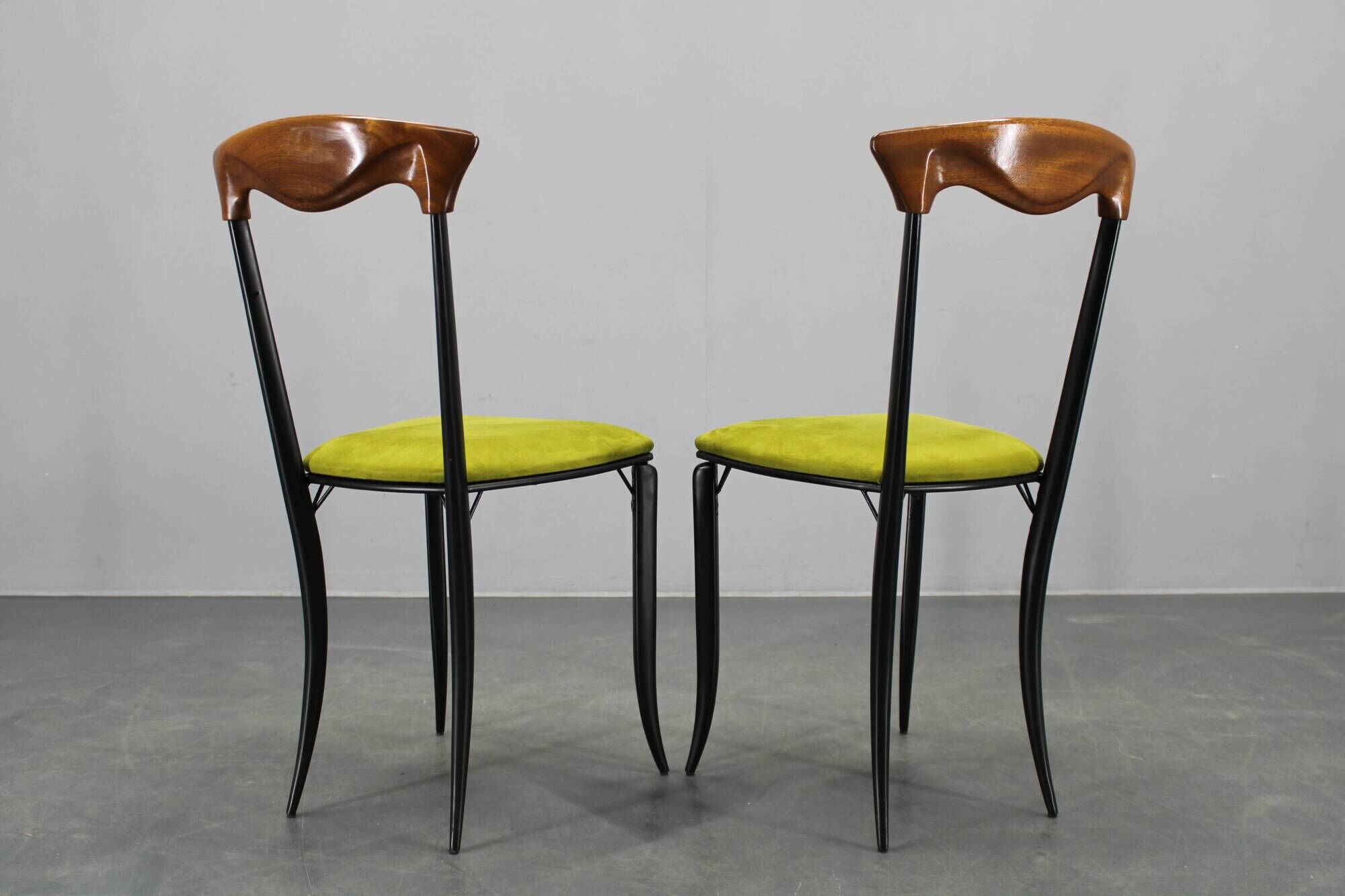 1970s set of eight Charme dining chairs by Fasem, Italy